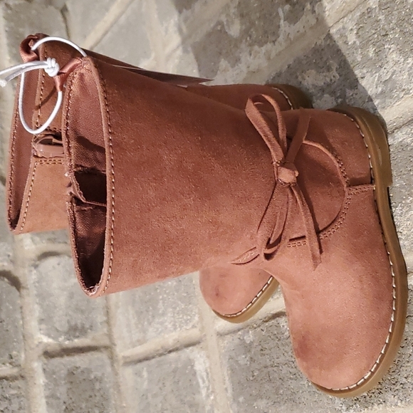 Old Navy boots size 8 Toddler mauve zipper tall boots NEW - Picture 3 of 9